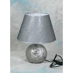 Lampe silver touch 24/38 cm m/sølvskærm