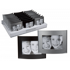 6x9 cm Sort buet metal ramme