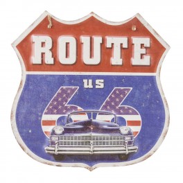 Route 66 metalskilt 3D